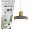 Mengjay Lampada A Sospensione LED Tavolo Da Pranzo Lampadario,Industriale Retro Light Lampada a Soffitto,Metallo Moderna Lampadario per Soggiorno Sala Da Pranzo Camera (Grigio)