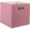 DII - Contenitore pieghevole in tessuto rigido per vivai, uffici e organizzazione domestica, 33 x 33 x 33 cm, colore: Rosa