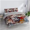 Italian Bed Linen Parure copripiumino stampa digitale Sogni d'Autore, SD16, Matrimoniale