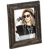 walther design nera 15 x 20 cm cornice in legno con struttura a superficie grossolana Lou AO520B
