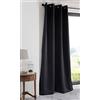 Stof LOVELY CASA r91840015 Notte Tenda Poliestere Nero 140 x 280