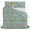 Italian Bed Linen Parure copripiumino JOLIE con stampa digitale, ESTER, Matrimoniale