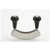 Weis Doppia Mezzaluna, 14 cm, Acciaio Inox, Argento/Nero, 14 x 3 x 11 cm