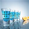 Mad Monkey Divertenti bicchierini con formula chimica dell'alcol in un set di 4 - Mad Monkey