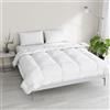 Italian Bed Linen Piumino invernale imbottito bicolore Sogni e Capricci, Bianco/Bianco, Matrimoniale 250x200cm