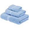 Superior - Set di Asciugamani, Cotone Egiziano, Blu Chiaro, 900 g, 3 Pezzi