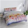 Italian Bed Linen Parure copripiumino stampa digitale Sogni d'Autore, SD46, Matrimoniale