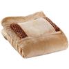 Rubu22a Coperta riscaldante, cuscino riscaldante con spegnimento automatico, coperta da giorno, cuscino termico (C1-Brown, taglia unica)