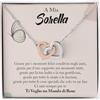 NONNA PROFESSIONISTA Collana Donna A Mia Sorella Argento Idee Regali per lei Compleanno o Natale - Cofanetto con DEDICA incluso (Oro - Sorella)