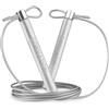 GORNATION Corda per Saltare, Corda Skipping Regolabile con Cuscinetto a Sfera, Jump Rope per Fitness e Boxe, con Impugnature antiscivolo e corde in alluminio, Regolabile e autobloccante