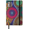 Mitama Taccuino Large - Grafica AFRO - MEMO BOOK - NOTEBOOK - Copertina Soft Touch - Tasca interna + Matita Inclusa - Fogli a Righe - 13 x 21 cm