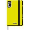 Mitama Taccuino Large GIALLO FLUO - MEMO BOOK - NOTEBOOK - Copertina Soft Touch - Tasca interna + Matita Inclusa - Fogli a Righe - 13 x 21 cm, Per ragazzi e adulti, Ufficio e tempo libero