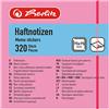 Herlitz 790774 Blocco note 75 X 75 mm, 320 fogli, Neon Orange