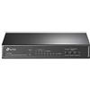 TP-Link PoE Switch 8-Port 100 Mbps, 4 PoE ports up to 15.4 W for each PoE port and 57 W for all PoE ports, Metal Casing, Plug and Play, Ideal for IP Surveillance and Access Point (TL-SF1008P), Black