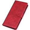 GOKEN Cover per Huawei Nova 8i / Honor 50 Lite, Custodia Folio in Pelle Flip Wallet Libro Case con Portafoglio, Premium PU/TPU Magnetica Cover con Supporto di Stand/Carte Slot (Rosso)