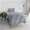 Italian Bed Linen ATHENA Parure copripiumino, 100% Cotone, LUCY AZZURRO, Singolo