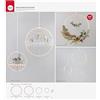 Rayher Set Anelli bambù con Cordoncino, 12-30cm, Naturale, 5 Parti, Bus Blis 1 Set, 64505505