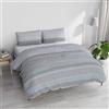 Italian Bed Linen ATHENA Parure copripiumino, 100% Cotone, BELEN AZZURRO, Matrimoniale