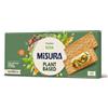 Misura Naturìcca Crackers con Soia - Plant Based - Fonte di Proteine Vegetali - Farina da Filiera Italiana - 12 Monoporzioni - Adatti ai Vegani
