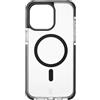 Cellularline - Sparkle Mag - iPhone 15 Pro - Custodia Trasparente con Finishing Glitterato Compatibile con Ecosistema MagSafe - Bordi, Tasti e Connettori Protetti - Rosso
