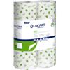Lucart Carta igienica Eco - 2 veli - 16,5 gr - diametro 10,2 cm - 9,8 cm x 22 mt - 200 strappi - Lucart - pacco 6 rotoli fascettati singolarmente (unità vendita 12 pz.)