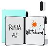 AGM A5 Portatile Lavagna Cancellabile, bifacciale scrivibile, con Pennarello, Scrive Senza Intoppi per Studio, Bozza, Appunti, Nessuna magnetiche