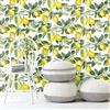 RoomMates RMK11655WP - Carta da parati con scorza di limone, colore: giallo e bianco