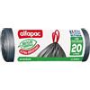 alfapac - 20 sacchetti per la spazzatura 20 l con legame scorrevole ultra resistente - fabbricati in Francia - Bimateriale riciclato e vegetale