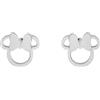 Disney Orecchini Disney Minnie, Acciaio Inossidabile con Fiocco per Bambini e Bambine, Gioielli Disney