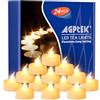Agptek Candele LED Timer Tremolante Candele senza Fiamma LED Luce Bianca Calda per Decorazione, 24 pezzi