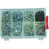 Pebaro M947140 - Set di Unghie in Scatola di plastica, 750 Pezzi, 8 Diversi Tipi di Unghie, Fai da Te, Hobby, Artigiani, Fai da Te con Legno