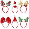 AWCIGG Cerchietti Natalizi, Cappello Pupazzo di Neve Albero di Natale Renna Cerchietto Copricapo Natalizio per Feste di Natale Puntelli per Foto, 6 Pezzi
