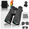 LUXUN Binocolo 12x5HD per adulti, ampio campo visivo Binocolo impermeabile con prisma BAK4 FMC con custodia per adattatore per smartphone per viaggi all'aperto, caccia
