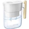 Waterdrop Chubby Caraffa Filtrante da 3,5 Litri Certificata NSF con 1 Filtro da 90 Giorni, Riduce il Piombo, il Fluoro, il Cloro e Altro, Senza BPA, Bianca (Filtro di Ricambio: WD-PF-01A Plus)