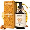 Gonaturals Olio di Mandorle Dolci Puro 100% - Spremuto a Freddo - Idratante Viso, Corpo e Capelli - Ideale per Smagliature Gravidanza e Pelle Sensibile - Assorbimento Rapido, Inodore, 250ml