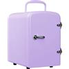 AAADRESSES Mini Frigo Da 4 Litri, Piccolo Frigorifero Di Bellezza Portatile, Mini Frigo Per Auto, Frigorifero Di Bellezza Ecologico, Per Alimenti, Cosmetici, Farmaci A Casa E In Viaggio,Viola