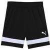 PUMA individualRISE Shorts Jr - Pantaloncini Lavorati a Maglia Unisex, PUMA Black-PUMA White,