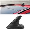 CGEAMDY Autos Tetto Decorazione Antenna Pinna di Squalo, Sul Tetto di Stile Antenna per Autos, Tetto di Design del Segnale AM/FM Impermeabile Universale per Veicoli SUVs Camion Van(Nero)