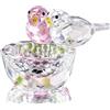 HDCRYSTALGIFTS - Statuetta da collezione in cristallo a forma di uccello, statuine in vetro artistico, decorazione per la casa, fermacarte, regalo di San Valentino per le donne
