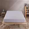 Vency Lenzuolo con Angoli Una Piazza e Mezza 140x200 cm Grigio Chiaro Lenzuola 1 Piazza e Mezza in%100 Cotone 150g/m²