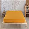Vency Lenzuolo con Angoli Una Piazza e Mezza 140x200 cm Giallo Senape Lenzuola 1 Piazza e Mezza in%100 Cotone 150g/m²