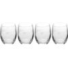 Mikasa Treviso Set di 4 calici senza stelo, 350 ml, trasparenti senza piombo con effetto increspato per le feste