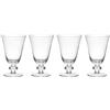Mikasa Salerno Calici da vino in cristallo, 260 ml, Set di 4 bicchieri trasparenti senza piombo con stelo corto e bordo largo - Lavabili in lavastoviglie