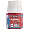 PEBEO Pébéo 295046 - Colore ad Acquerello Setacolor Opaco, 45 ml, Rosso Passione marezzato