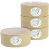 CreaTable, 21659, Serie Futuro White Sand, 4-teiliges Geschirrset, Schalen Set aus Steinzeug