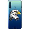 Mixroom - Cover Custodia Case in TPU Silicone Morbida Sfondo Trasparente per Samsung Galaxy A9 2018 Fantasia Aquila U804