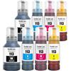 SHUOLEI 113 pigmento Inchiostro Compatibile con Epson 113 Flaconi di Inchiostro Multipack per ET-5150 ET5150 ET-5170 ET-16650 ET-16600 ET-16150 ET-15000 ET-5100 ET-5160 ET-5800 Pro ET-5850(8 Pack)