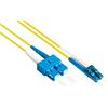 Good Connections OS2 - Cavo in fibra ottica DUPLEX maschio LC a SC, modalità singola 9/125, polarità sostituibile, cavo in fibra ottica, 0,5 m / 50 cm