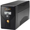 INFOSEC UPS SYSTEM Infosec X3 Ex - Gruppo di continuità 500 VA, 2 Prese Schuko-FR RJ11-45 LCD USB, Colore: Nero