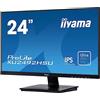 iiyama ProLite XU2492HSU-B1 60.5 cm, 23.8 Pollici, IPS LED-Monitor Full-HD, VGA, HDMI, DisplayPort, USB2.0, Ultra-Slim-Line, Nero